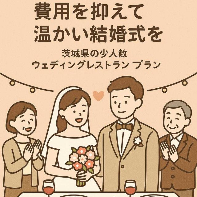 費用を抑えて温かい結婚式を。茨城県の少人数ウェディングレストランプラン