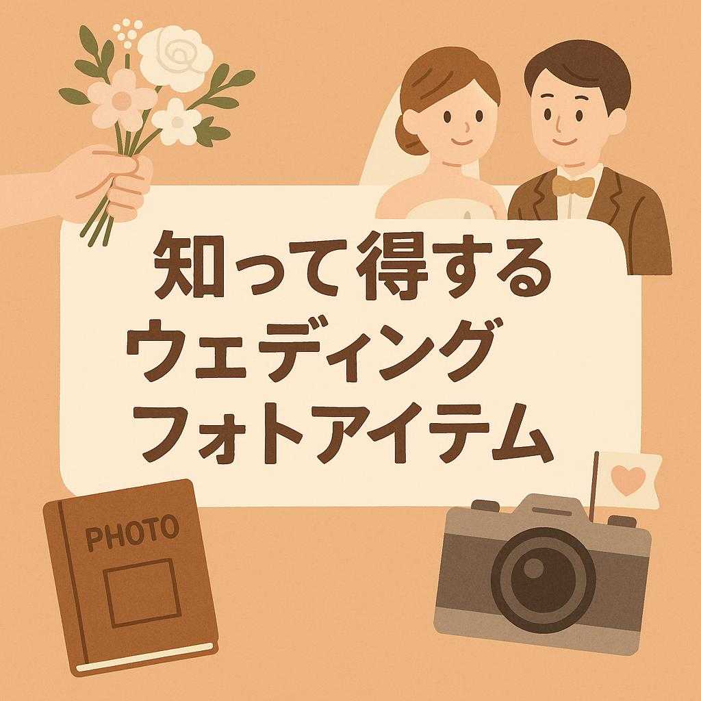 知って得するウェディングフォトアイテム