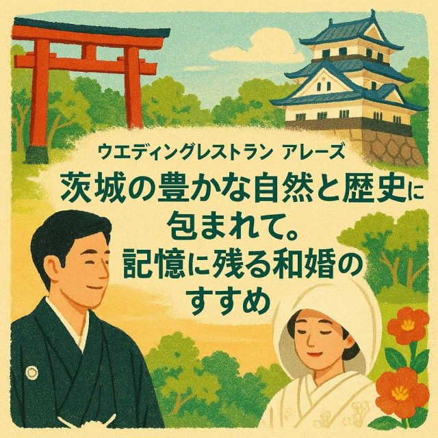 ウェディングレストラン アレーズ「茨城の豊かな自然と歴史に包まれて。記憶に残る和婚のすすめ」