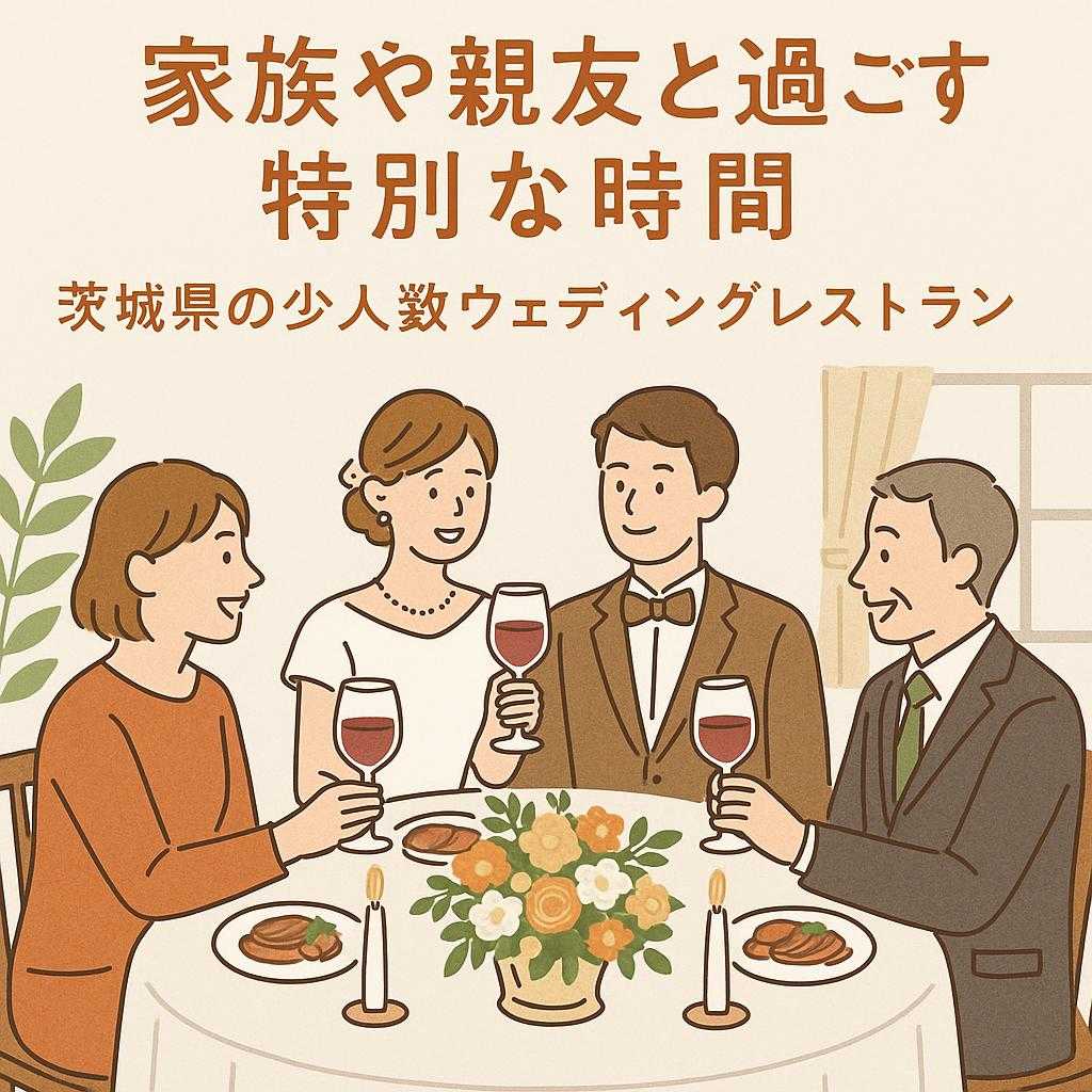 家族や親友と過ごす特別な時間。茨城県の少人数ウェディングレストラン