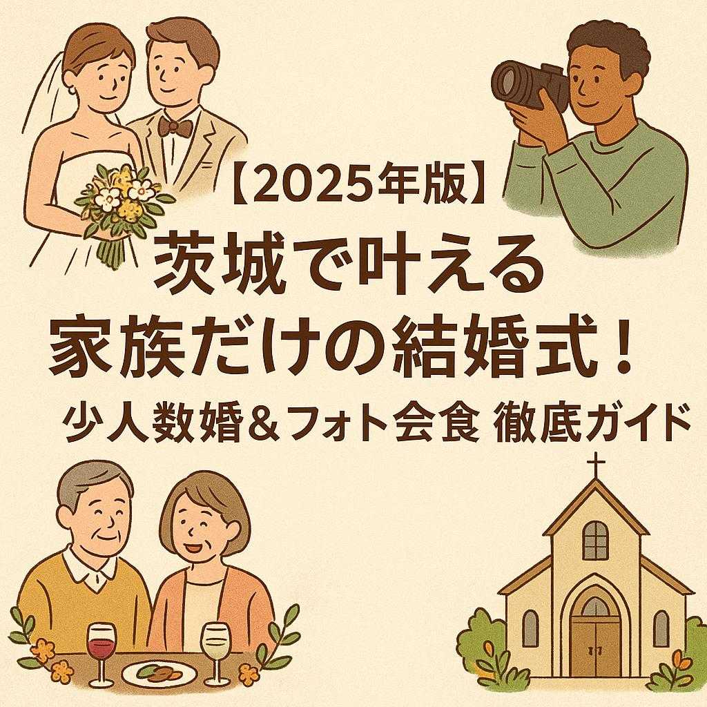 「【2025年版】茨城で叶える家族だけの結婚式！少人数婚＆フォト会食 徹底ガイド」
