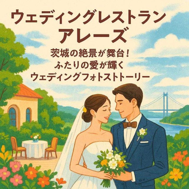 ウェディングレストラン アレーズ 「茨城の絶景が舞台！ふたりの愛が輝くウェディングフォトストーリー」