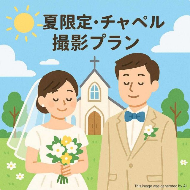 夏限定・チャペル撮影プラン