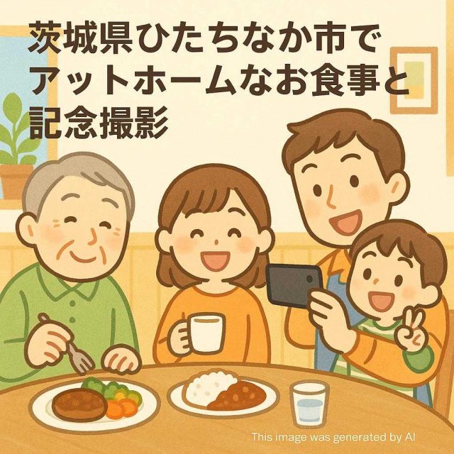 茨城県ひたちなか市でアットホームなお食事と記念撮影