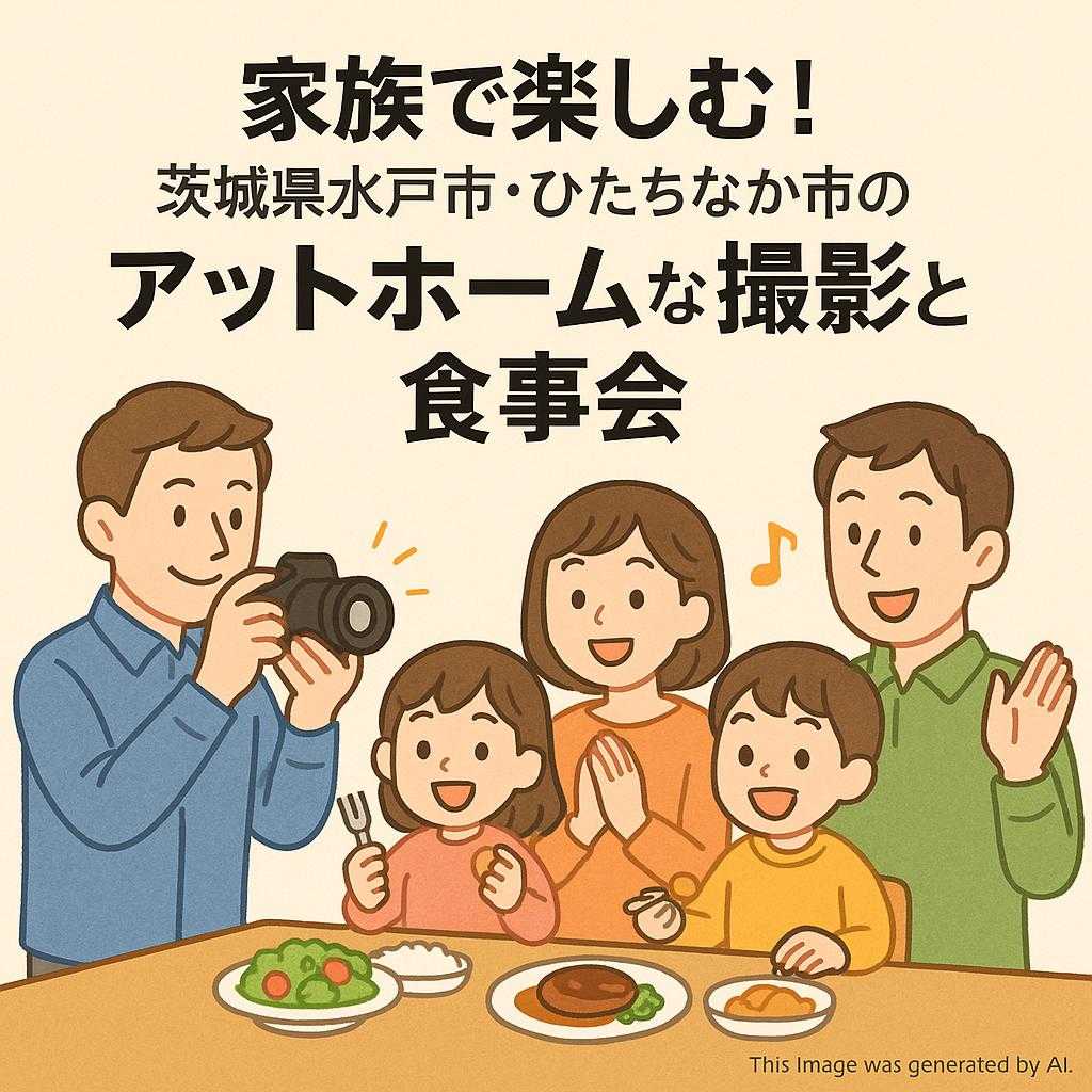 家族で楽しむ！茨城県水戸市・ひたちなか市のアットホームな撮影と食事会