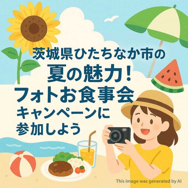 茨城県ひたちなか市の夏の魅力！フォトお食事会キャンペーンに参加しよう