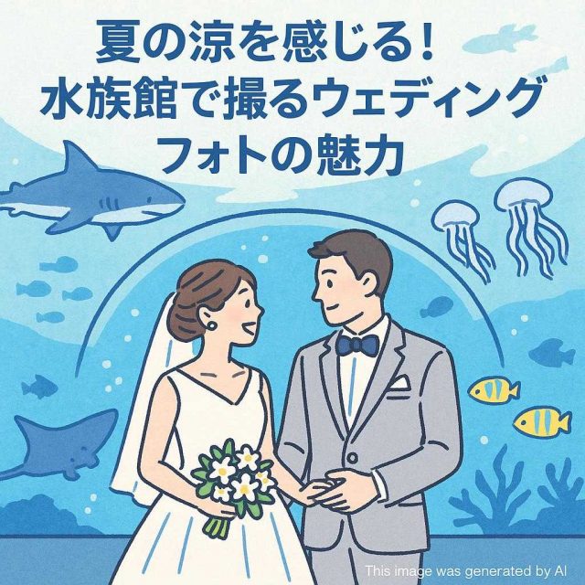 夏の涼を感じる！水族館で撮るウェディングフォトの魅力