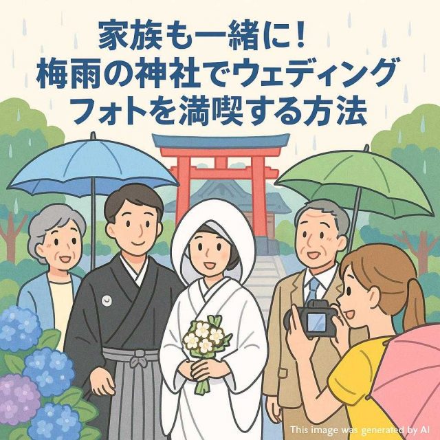 家族も一緒に！梅雨の神社でウェディングフォトを満喫する方法