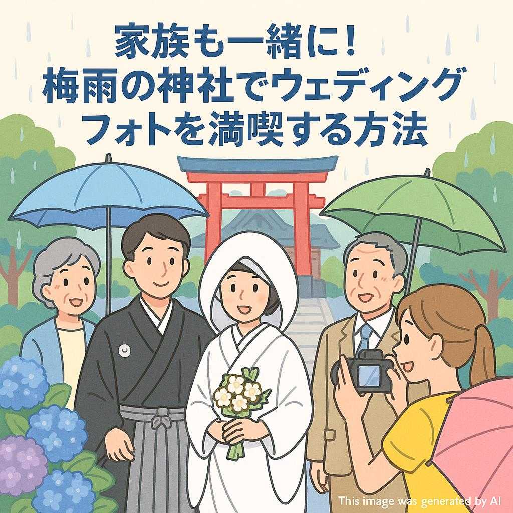 家族も一緒に！梅雨の神社でウェディングフォトを満喫する方法