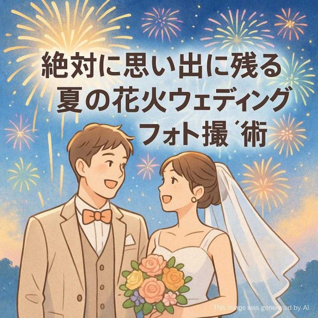 絶対に思い出に残る夏の花火ウェディングフォト撮影術