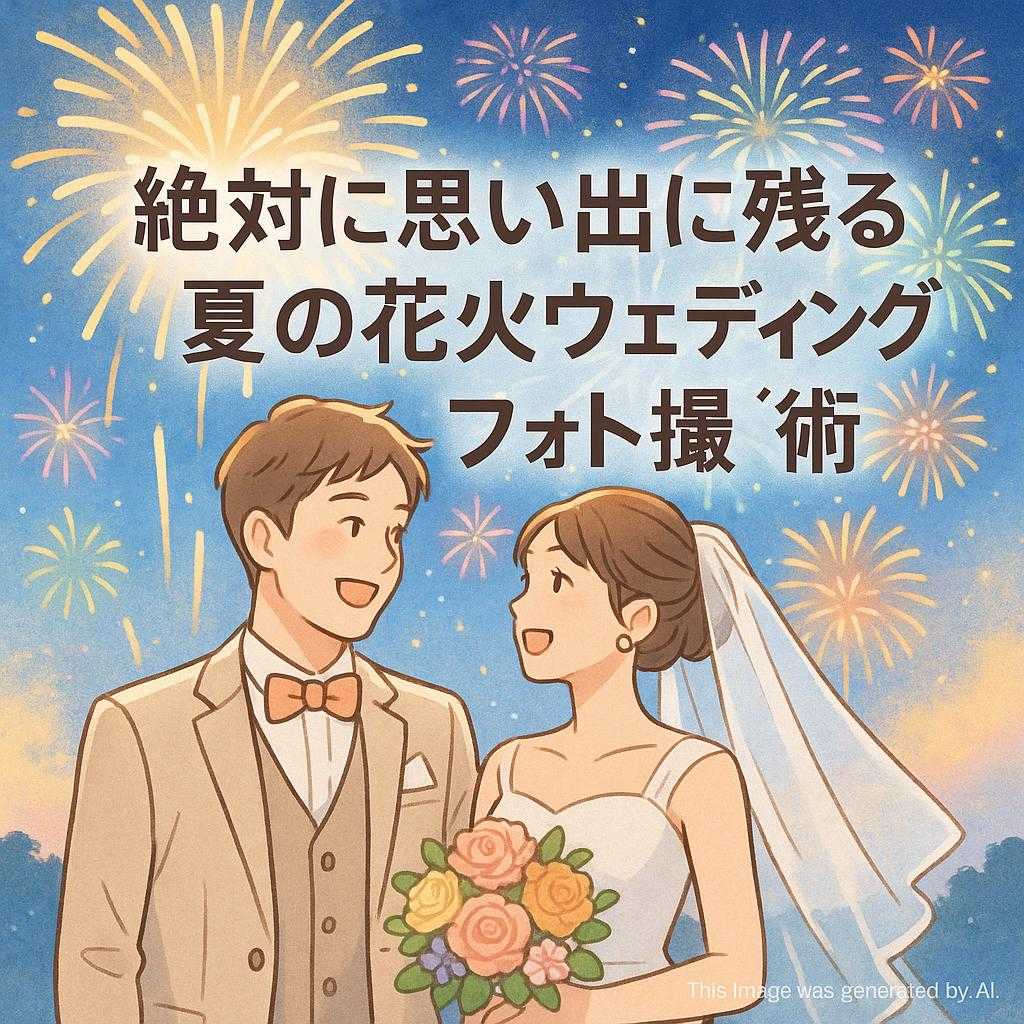 絶対に思い出に残る夏の花火ウェディングフォト撮影術