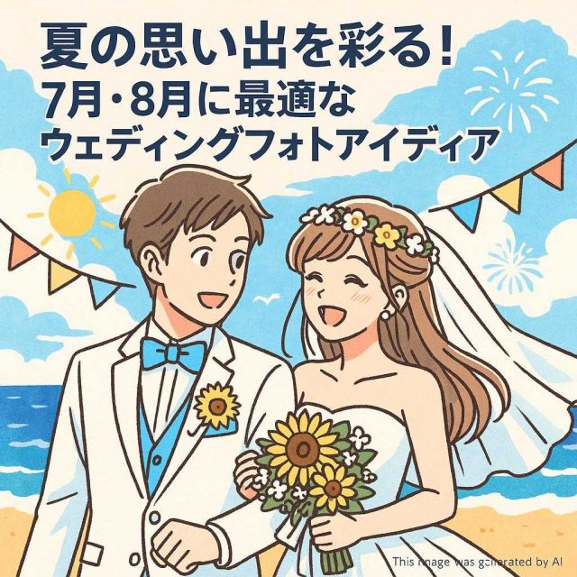 夏の思い出を彩る！7月・8月に最適なウェディングフォトアイディア