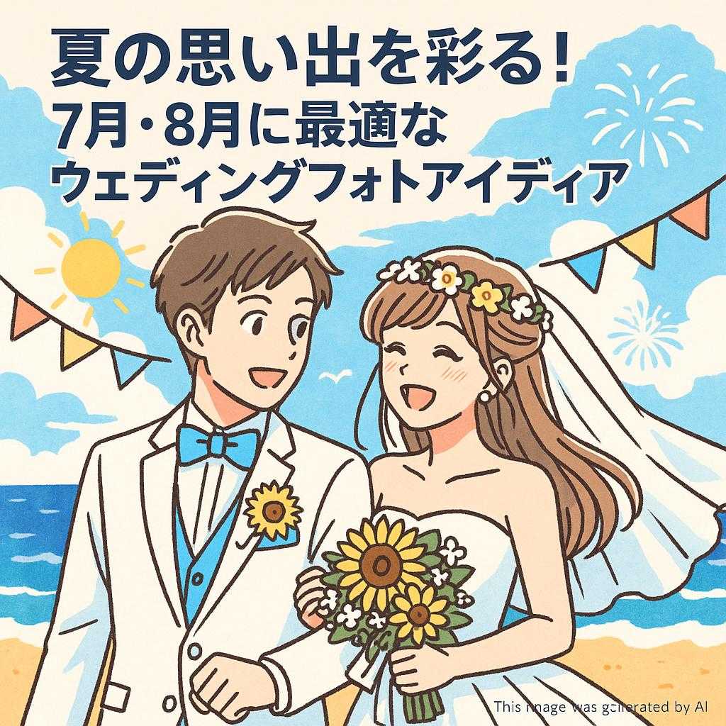 夏の思い出を彩る！7月・8月に最適なウェディングフォトアイディア