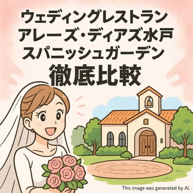 ウェディングレストラン アレーズ・ディアズ水戸スパニッシュガーデン徹底比較