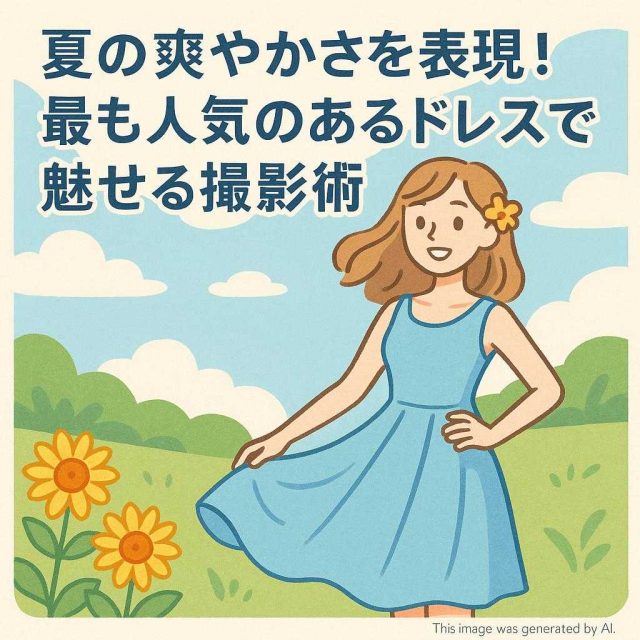 夏の爽やかさを表現！最も人気のあるドレスで魅せる撮影術