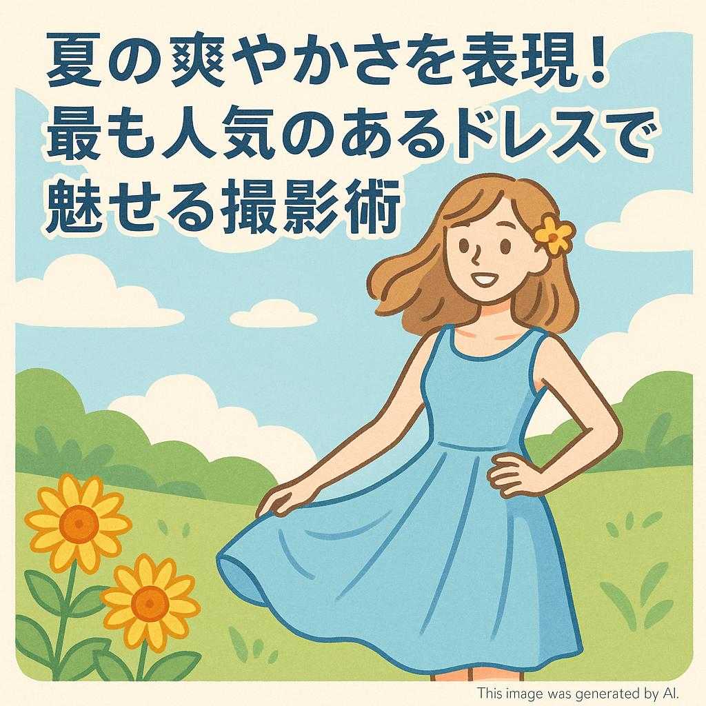 夏の爽やかさを表現！最も人気のあるドレスで魅せる撮影術