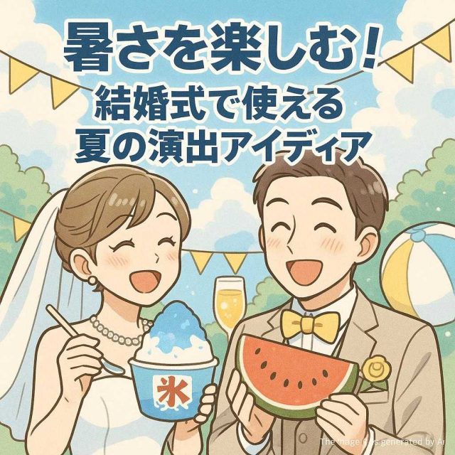 暑さを楽しむ！結婚式で使える夏の演出アイディア