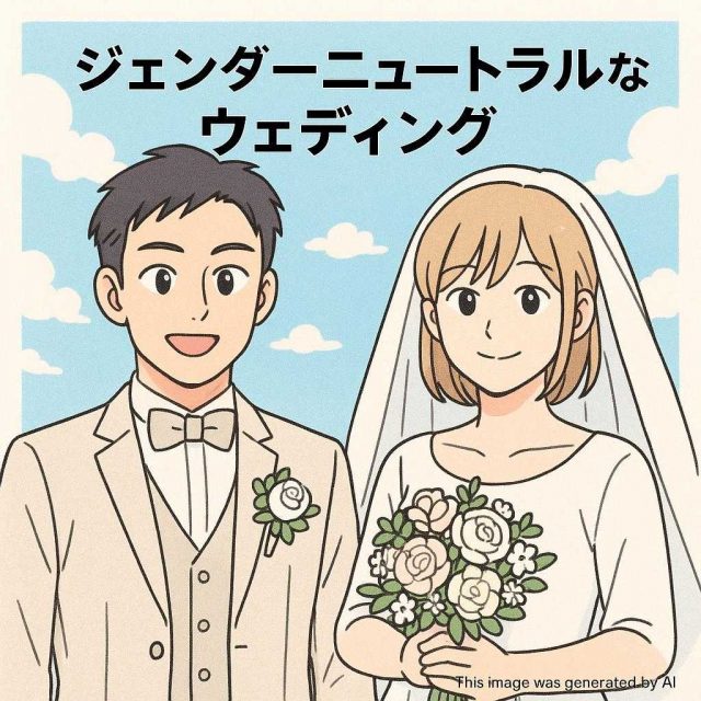 ジェンダーニュートラルなウェディング