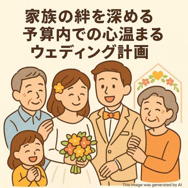 家族の絆を深める予算内での心温まるウェディング計画