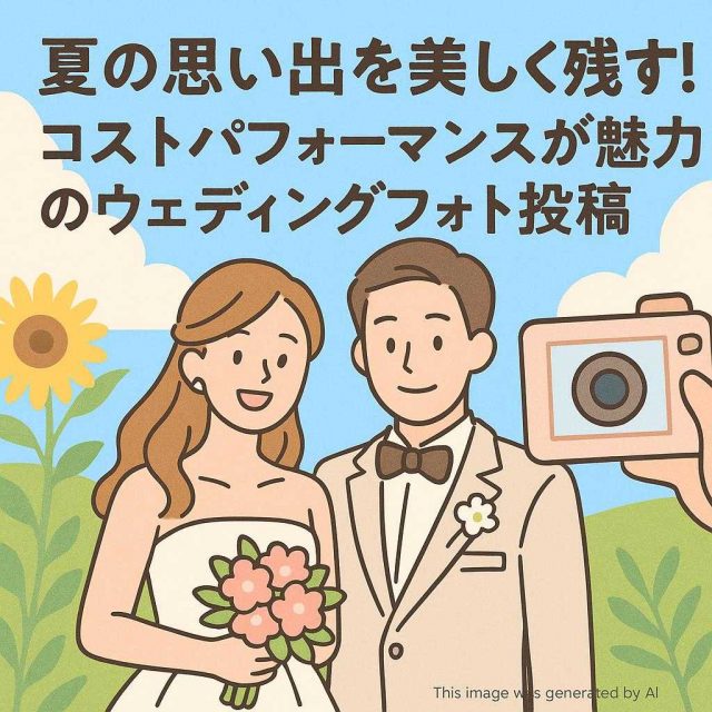 夏の思い出を美しく残す！コストパフォーマンスが魅力のウェディングフォト	投稿