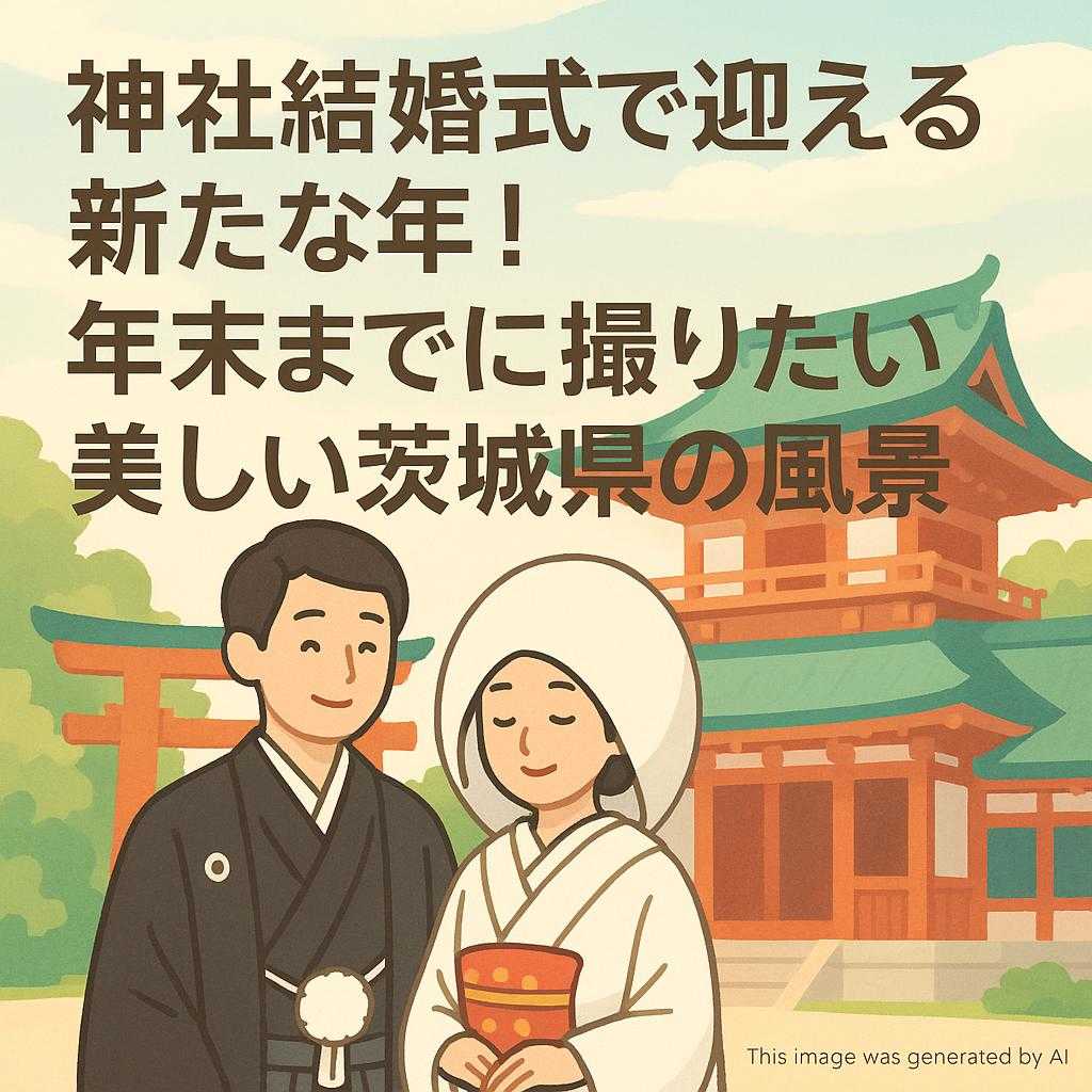 神社結婚式で迎える新たな年！年末までに撮りたい美しい茨城県の風景