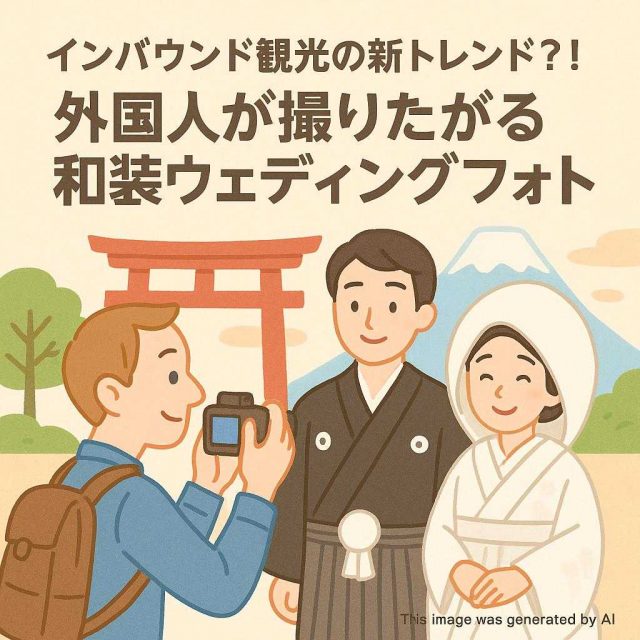 インバウンド観光の新トレンド？！外国人が撮りたがる和装ウェディングフォト