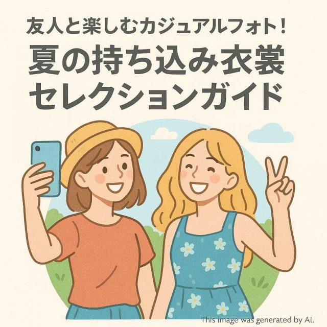 友人と楽しむカジュアルフォト！夏の持ち込み衣裳セレクションガイド