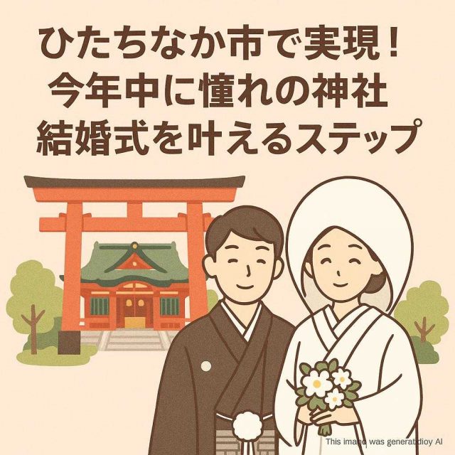 ひたちなか市で実現！今年中に憧れの神社結婚式を叶えるステップ