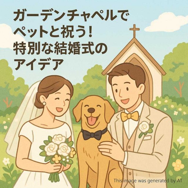 ガーデンチャペルでペットと祝う！特別な結婚式のアイデア