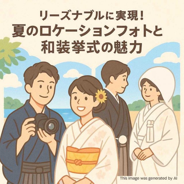 リーズナブルに実現！夏のロケーションフォトと和装挙式の魅力