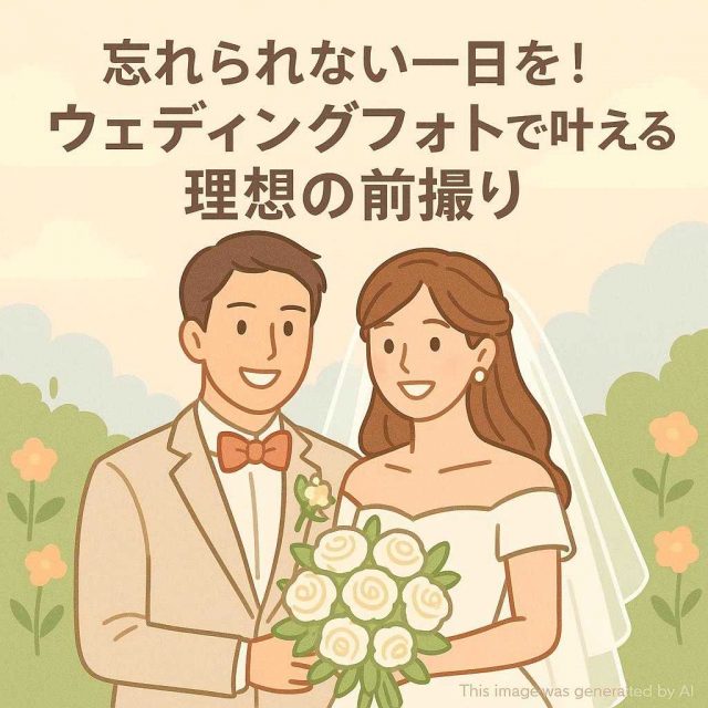 忘れられない一日を！ウェディングフォトで叶える理想の前撮り