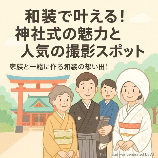 和装で叶える！神社式の魅力と人気の撮影スポット 記事生成 家族と一緒に作る和装の想い出！