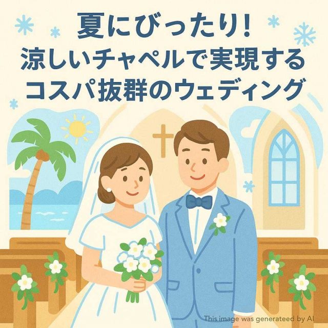 夏にぴったり！涼しいチャペルで実現するコスパ抜群のウェディング