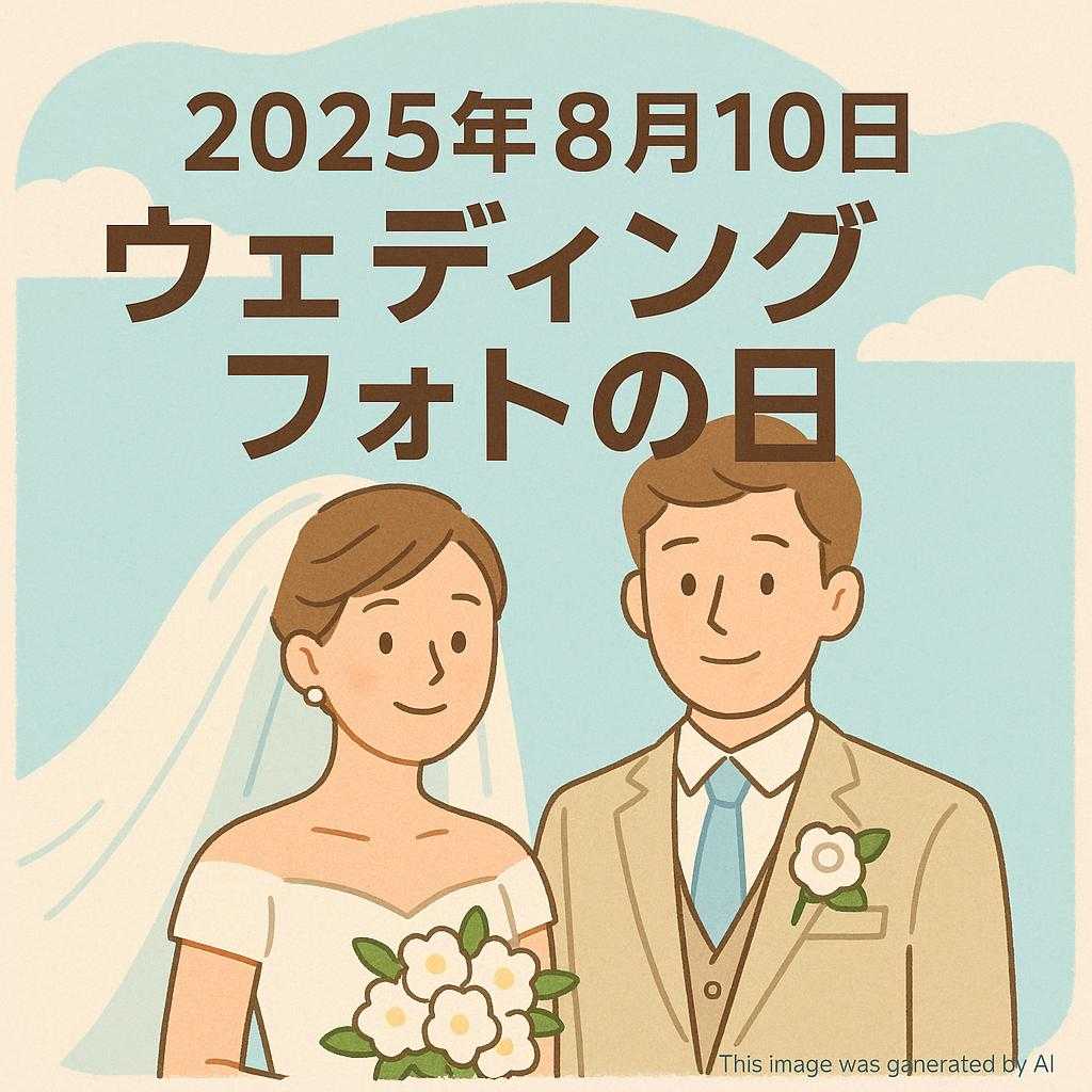 2025年8月10日ウェディングフォトの日