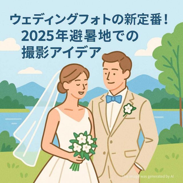 ウェディングフォトの新定番！2025年避暑地での撮影アイデア