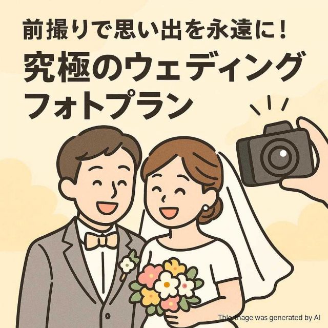前撮りで思い出を永遠に！究極のウェディングフォトプラン