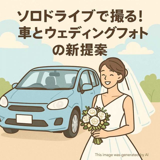 ソロドライブで撮る！車とウェディングフォトの新提案