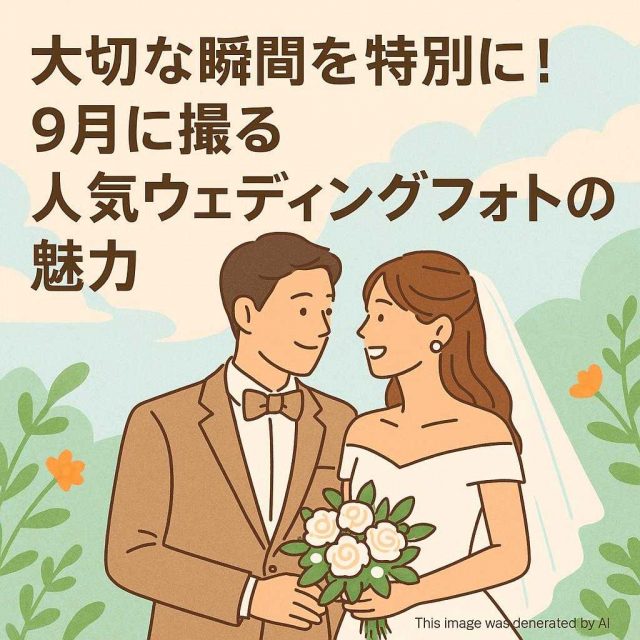 大切な瞬間を特別に！9月に撮る人気ウェディングフォトの魅力