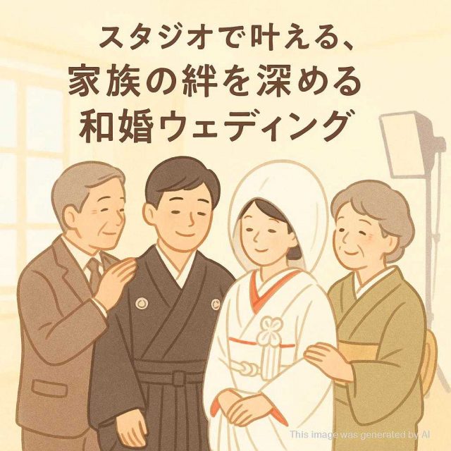 スタジオで叶える、家族の絆を深める和婚ウェディング