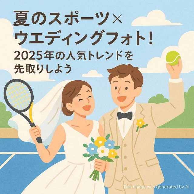 夏のスポーツ×ウェディングフォト！2025年の人気トレンドを先取りしよう
