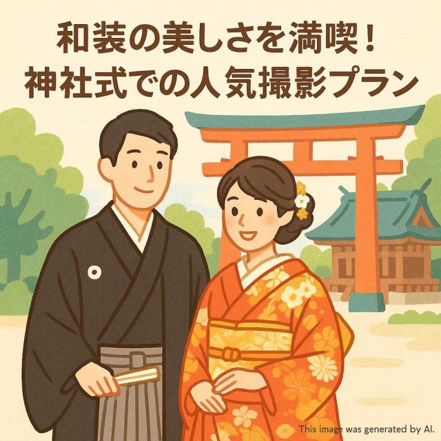 和装の美しさを満喫！神社式での人気撮影プラン