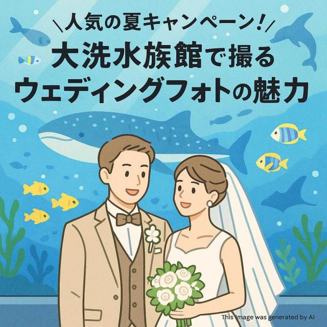 人気の夏キャンペーン！大洗水族館で撮るウェディングフォトの魅力