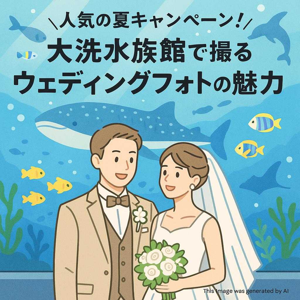 人気の夏キャンペーン！大洗水族館で撮るウェディングフォトの魅力