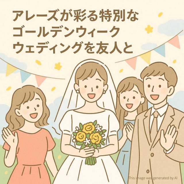 アレーズが彩る特別なゴールデンウィークウェディングを友人と