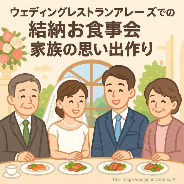 ウェディングレストランアレーズでの結納お食事会 家族の思い出作り