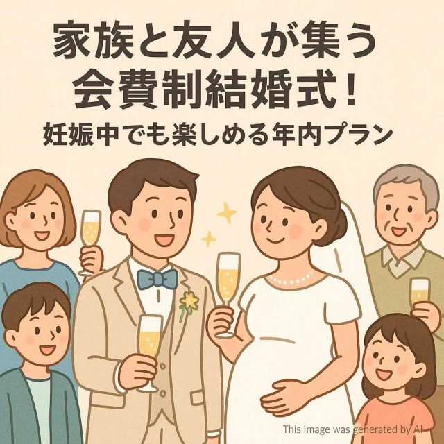 家族と友人が集う会費制結婚式！妊娠中でも楽しめる年内プラン
