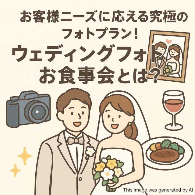 お客様ニーズに応える究極のフォトプラン！ウェディングフォトお食事会とは？