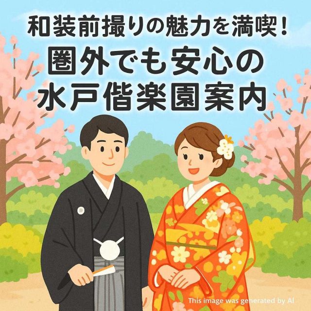 和装前撮りの魅力を満喫！圏外でも安心の水戸偕楽園案内