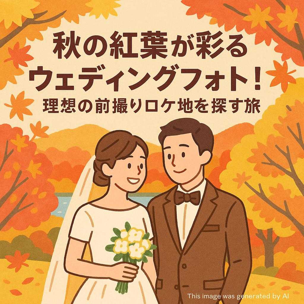 秋の紅葉が彩るウェディングフォト！理想の前撮りロケ地を探す旅