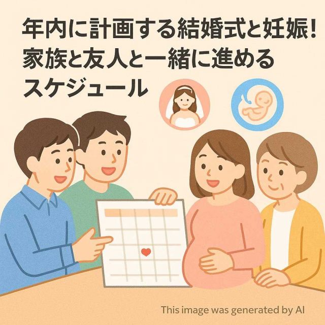 年内に計画する結婚式と妊娠！家族と友人と一緒に進めるスケジュール